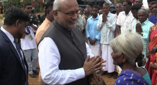 Indian-Funded Housing Project Inspected by VP